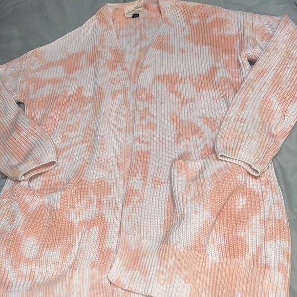 EUC Universal Thread Open Front Tie-Dye Knit 100% cotton tunic cardigan XS - Picture 3 of 9
